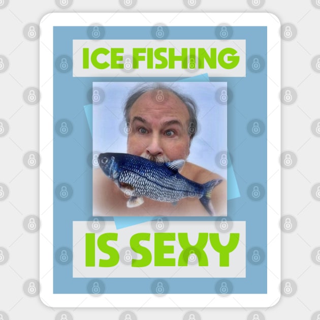 Ice Fishing Sticker by Dale Preston Design